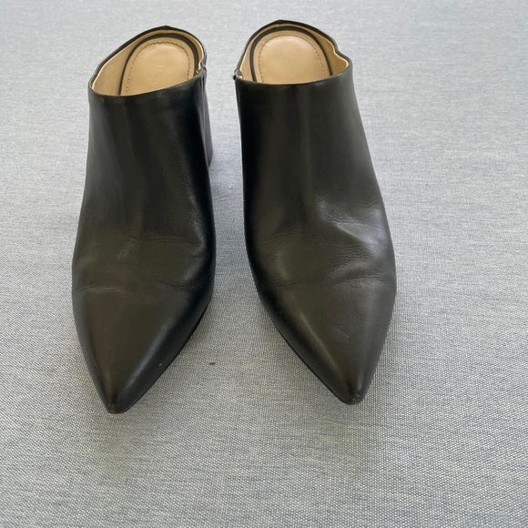 Marc Fisher Shoes - Marc Fisher Black Leather Mules